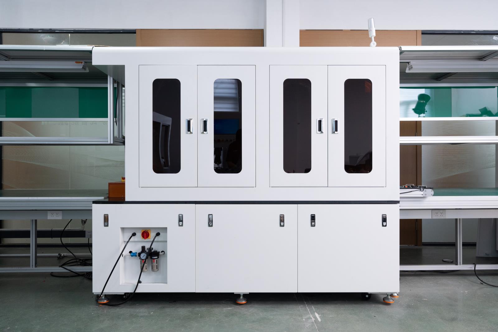 圆柱电芯PACK保护板锁螺丝焊锡一体机